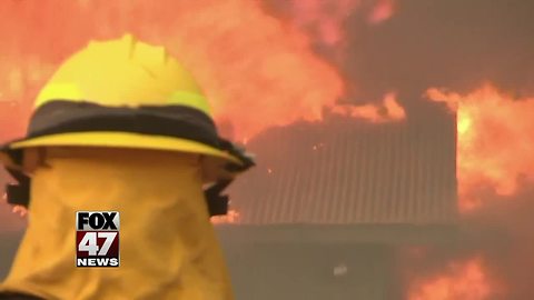 Michigan helping battle wildfires in the west