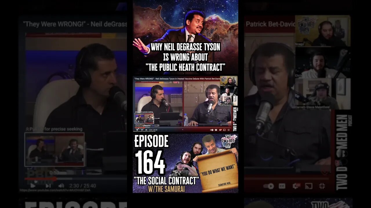 Neil Degrasse Tyson is dead wrong about the “Public Health Contract” #neildegrassetyson #podcast