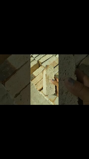 Tijolos feito manualmente #shorts #argila #tijolinho #tijolos