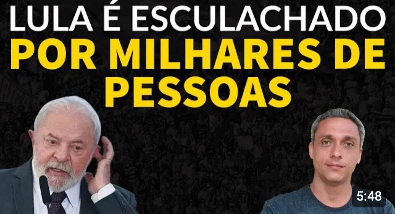 In Brazil, thousands shouted "LULA the thief" yesterday and the press tried to hide it