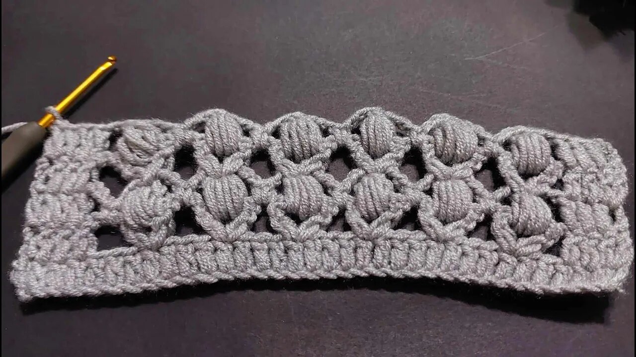 ♾️How to crochet lace stitch