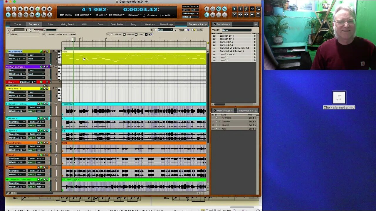 Recording a "real" instrument in DP11 and translating it to written music notation in Sibelius