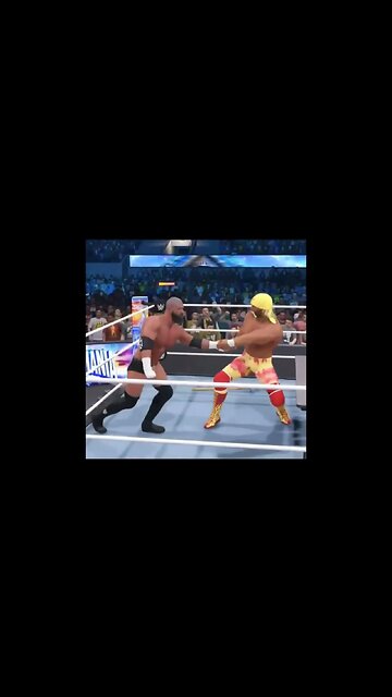 wwe 2k23 hulk hogan destroys Triple H #wwe2k23 #wwe2k23gameplay #wwe2k23myfaction