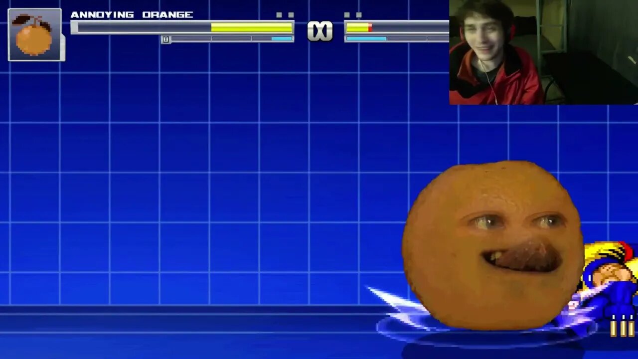 Annoying Orange VS Wolverine From The X Men Series In An Epic Battle In The MUGEN Video Game