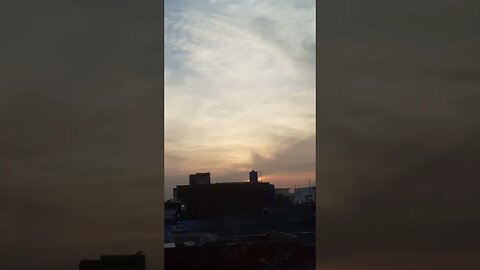 Attractive sunset view in clouds #sunset #evening #clouds #lahore #awesome