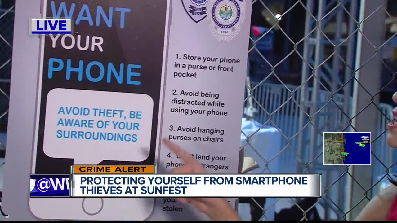 Be on the lookout for cellphone thieves at SunFest