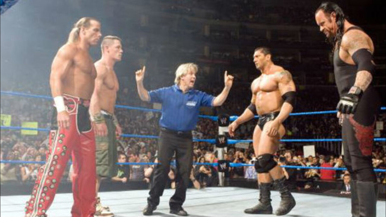 John Cena & Shawn Michaels vs The Undertaker & Batista No Way Out 2007 Highlights