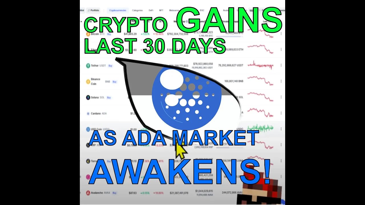 #Ada Market beats top 10 #Cryptos!