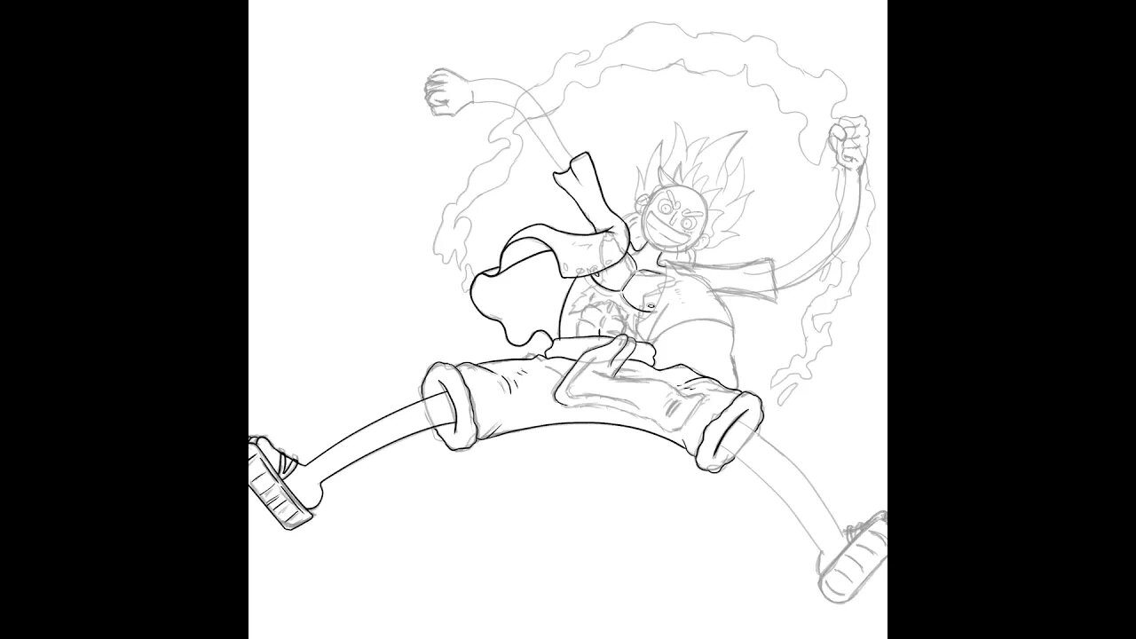 GEAR5 Luffy - One Piece Fanart - Timelapse Recording