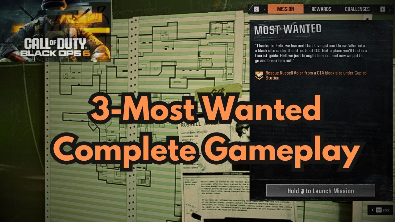 3 Most Wanted Complete Call Of Duty Black Ops 6 Gameplay