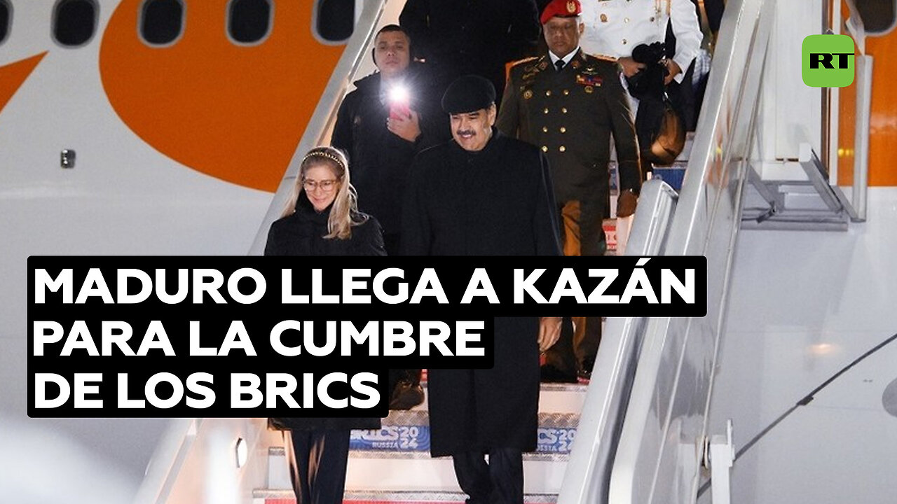 "Estamos preparados para construir un mundo nuevo": Maduro llega a Kazán para la cumbre de los BRICS