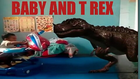 Baby and T Rex