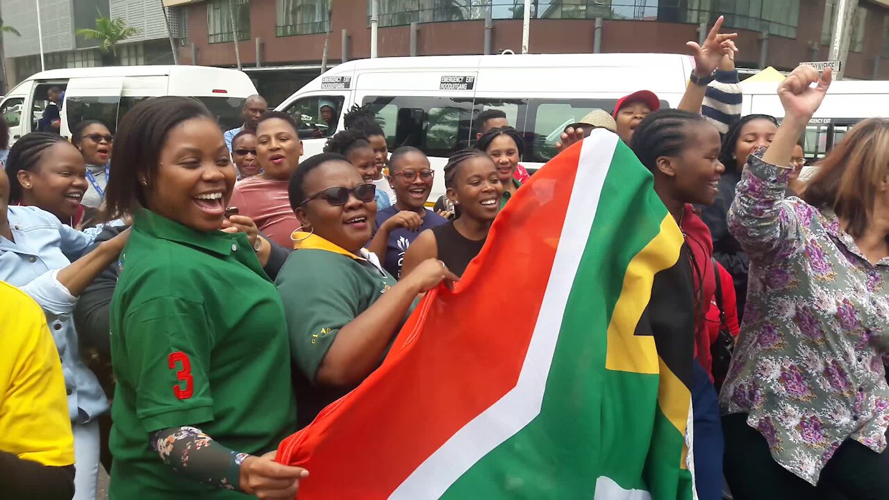 SOUTH AFRICA - Durban - Springboks parade RWC Trophy (Videos) (mRV)