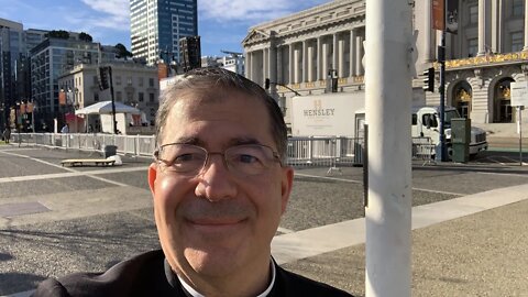 Getting ready for the Walk for Life Rally