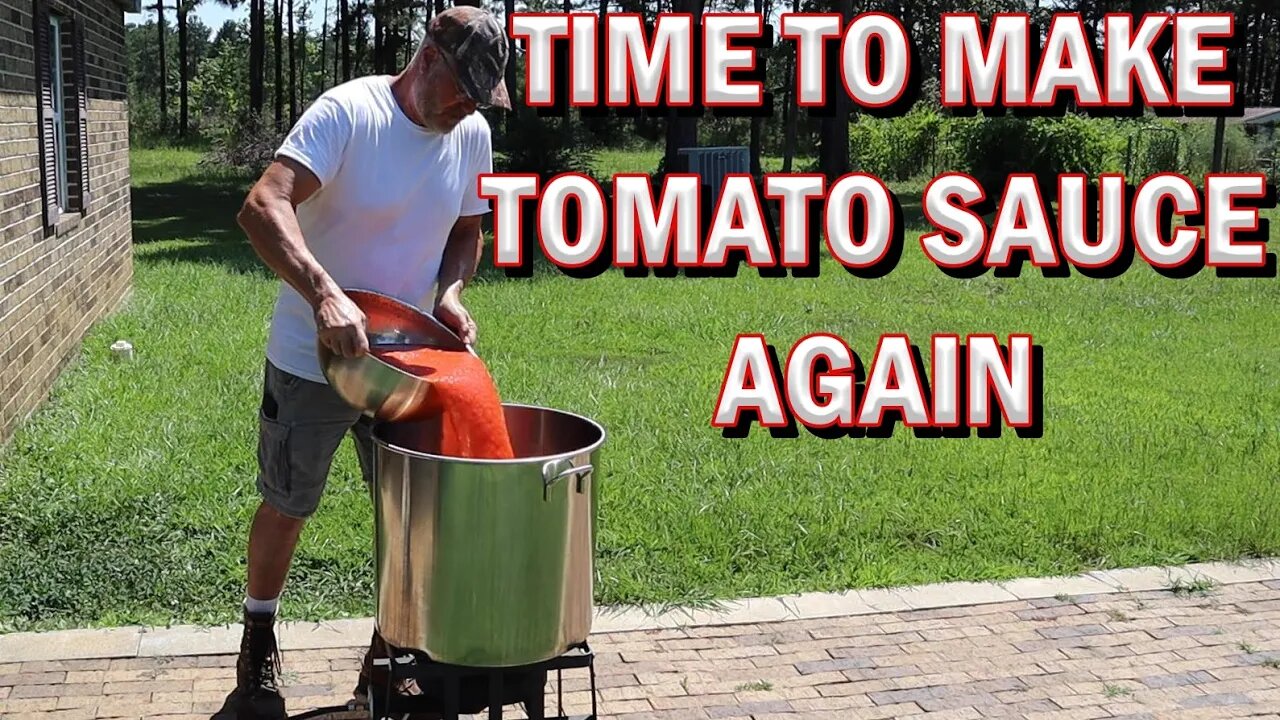 Making Simple Tomato Sauce - From Garden To Canning