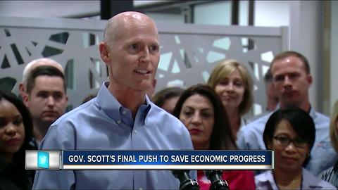 Gov. Scott's final push to save economic progress