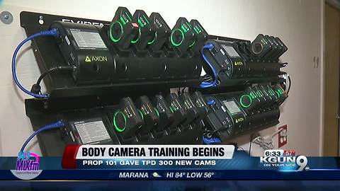 Tucson police receive body cam training