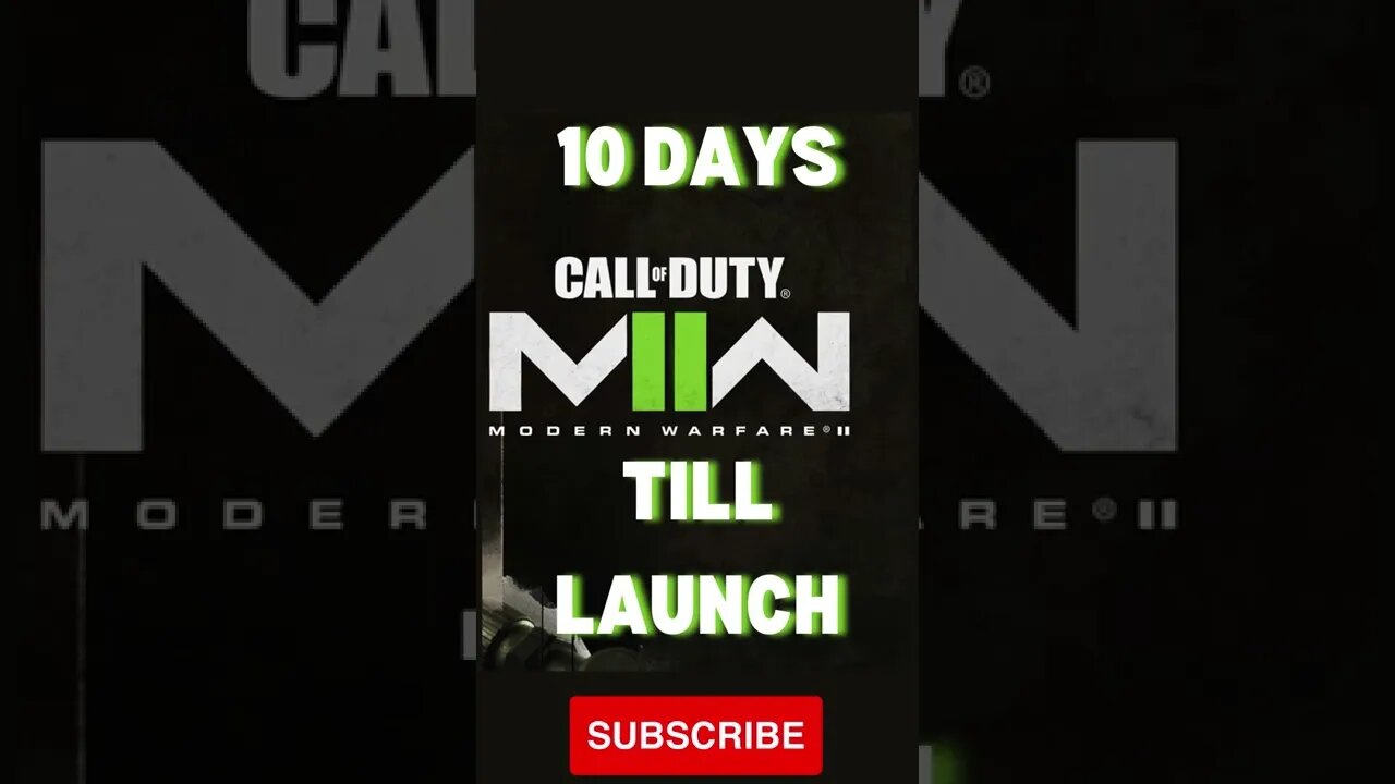 10 DAYS TILL MWII LAUNCH | #shorts