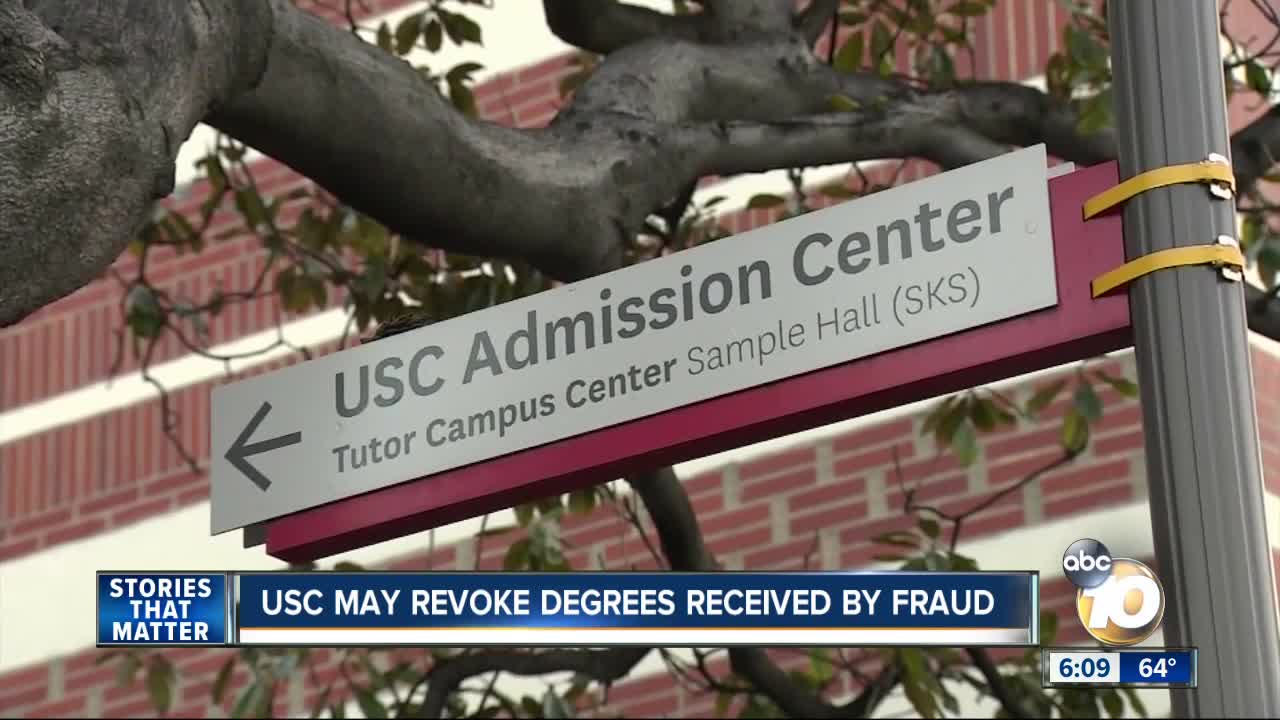 USC may revoke degrees received by fraud