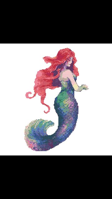 MYTHICAL MERMAID Cross Stitch Pattern by Welovit | welovit.net | #welovit