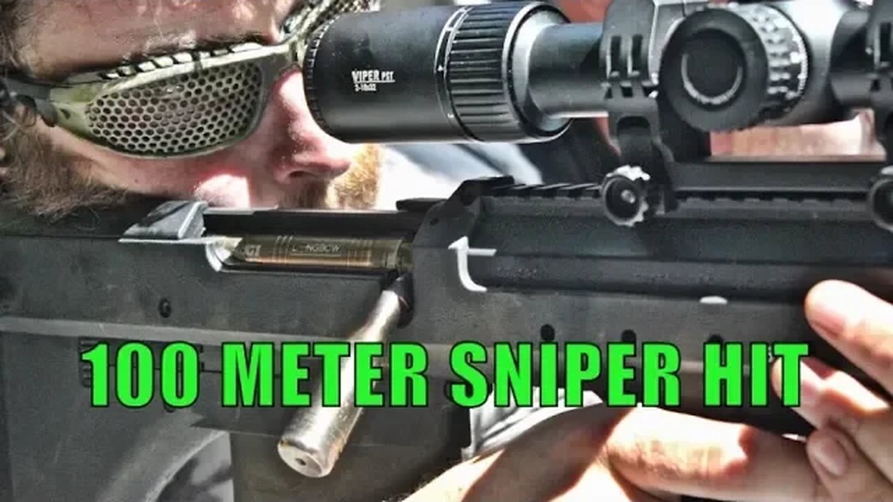 100 METER AIRSOFT SNIPER HIT - SilverBack SRS