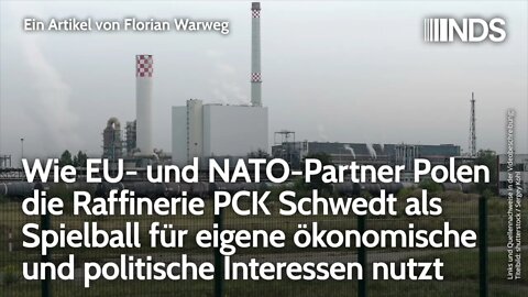 Raffinerie PCK Schwedt als Spielball für EU- & NATO-Partner Polens ökonomische&politische Interessen