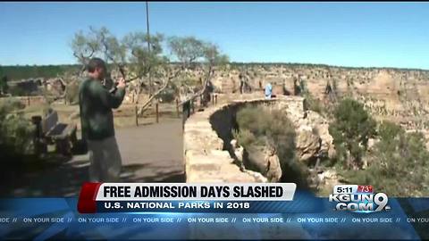National parks to slash number of free days for visitors