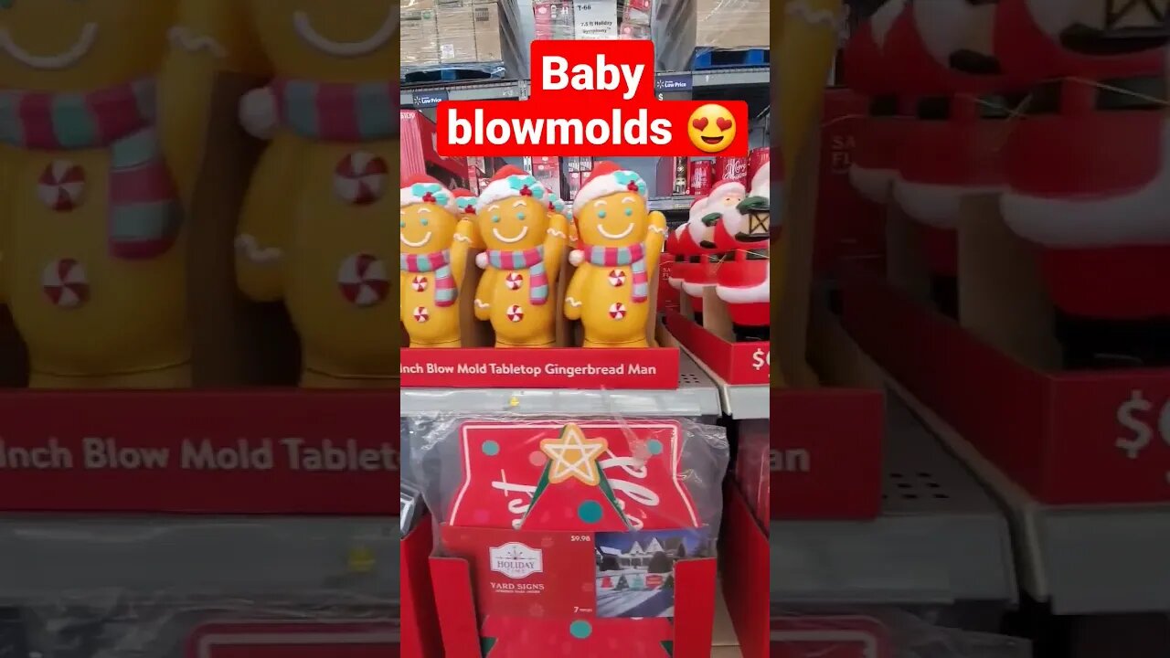 Christmas blowmolds #walmart #christmasdecor #christmas2022 #cantwait