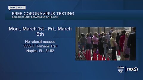 Free COVID testing in Collier County