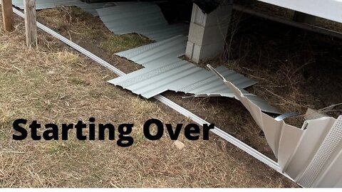 The Wind Destroyed Our Skirting: Starting Over