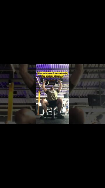 O melhor exercício para quem deseja ter ombros gigantes #shorts