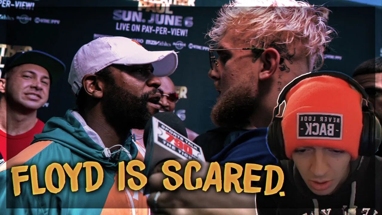 Jake Paul runs from Floyd Mayweather & crew REACTION..