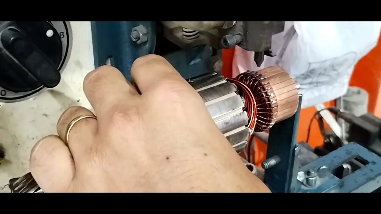 Trabalho de ponteamento no coletor