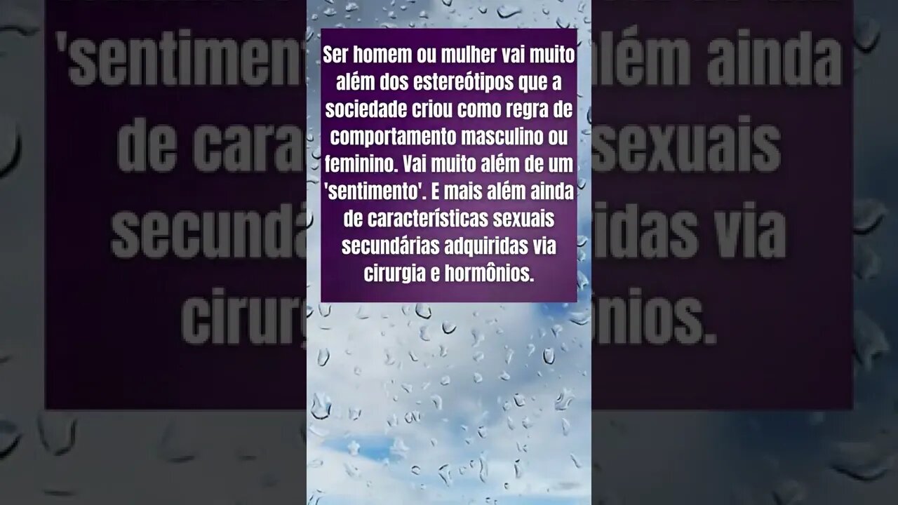 Ser homem ou mulher vai além de sentimentos e estereótipos...