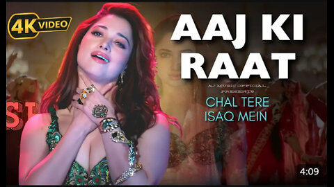 Aaj Ki Raat X Chal Tere Ishq Mein Mashup Video - Stree 2 - Tamannaah Bhatia, RajKumar Rao