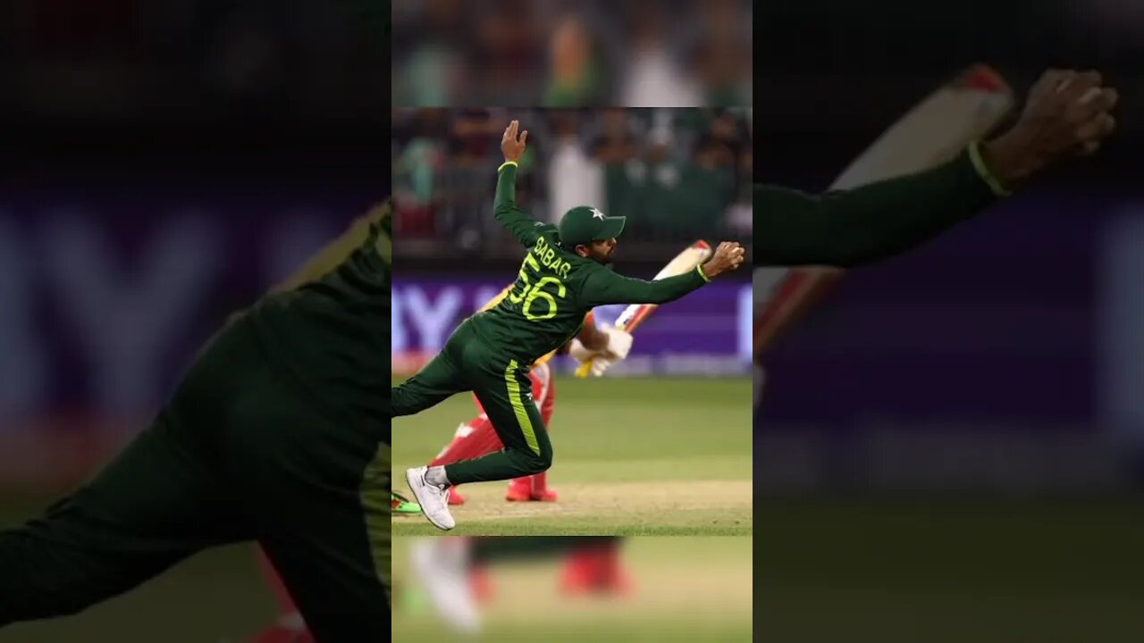 Young Babar Azam superb catch 🥶 #shorts