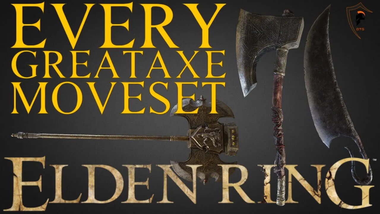 Elden Ring - Full Greataxe Moveset Showcase (All 11 Greataxes)