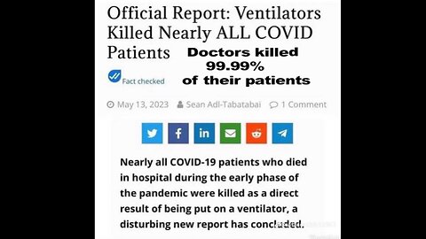 Doctors killed 99.99% of their patients and no one died from COVID