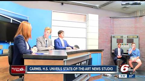 Carmel High School unveils state-of-the-art news studio