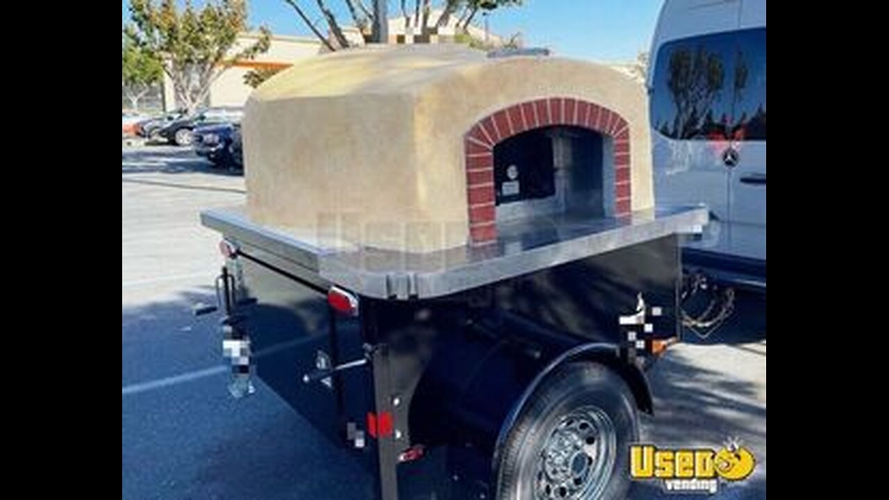 2021 4.5' x 5' Forno Bravo Mobile Wood Fire Pizza Oven on Fireside Trailer for Sale in California!