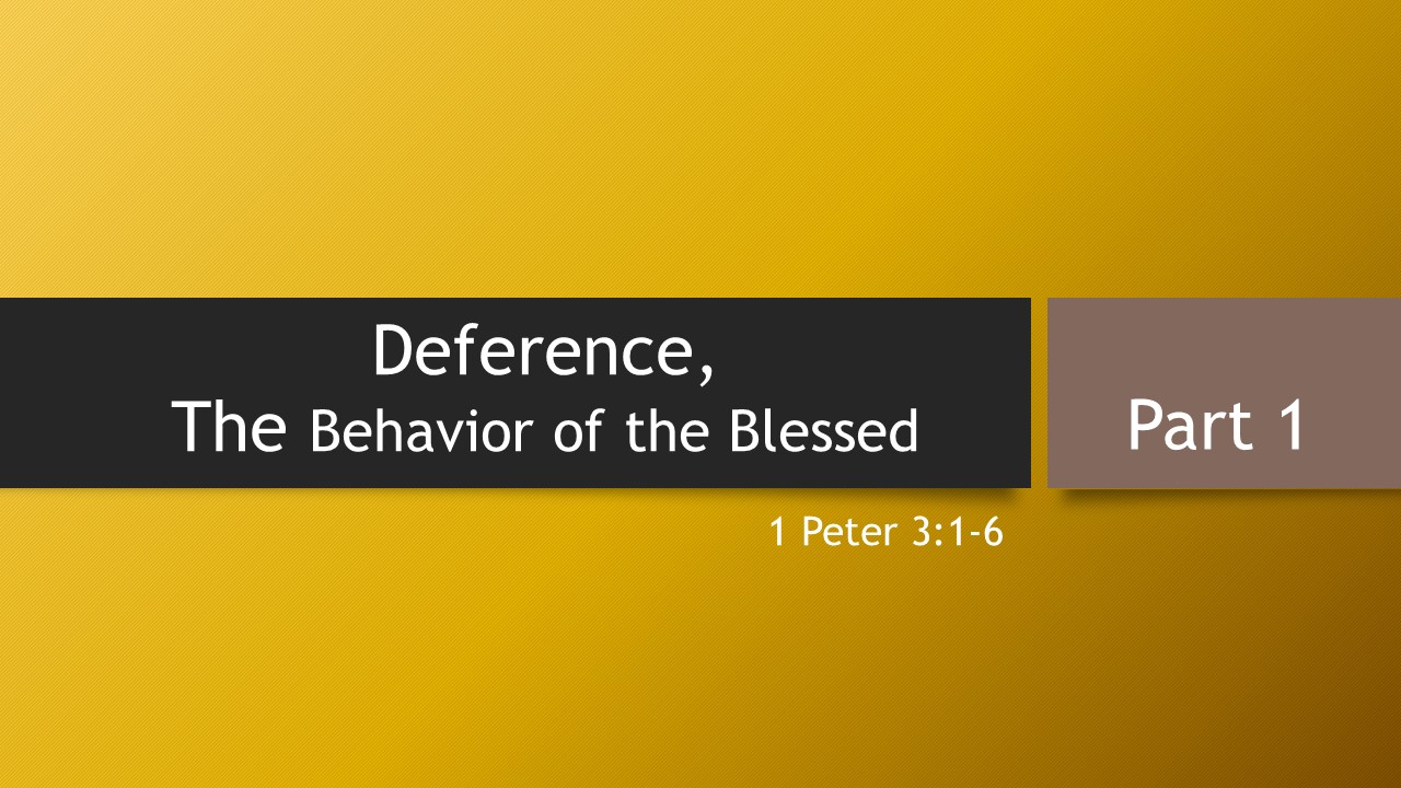 7@7 #48: Deference, The Behavior of the Blessed (Part 1)