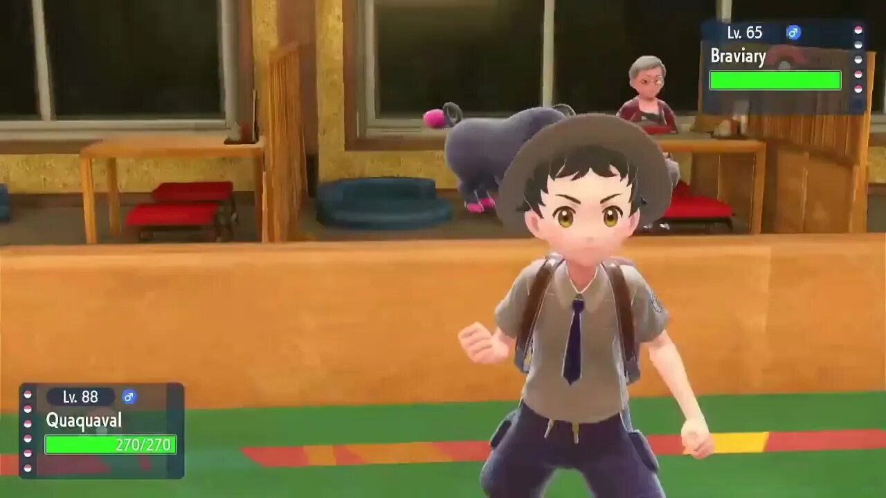 Pokémon Violet - Battling Gym Leader Larry (Post Game)