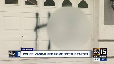 East Valley home vandalized by person with bad temper