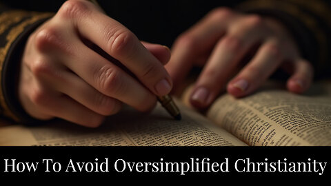 How To Avoid Oversimplified Christianity