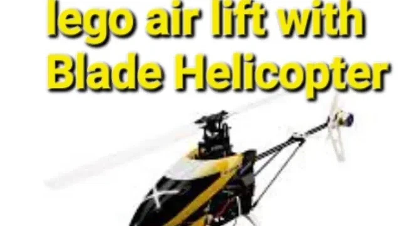 Blade RC helicopter air lifts lego car