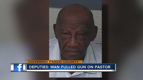 91-year-old man threatened pastor with firearm at Pasco County church