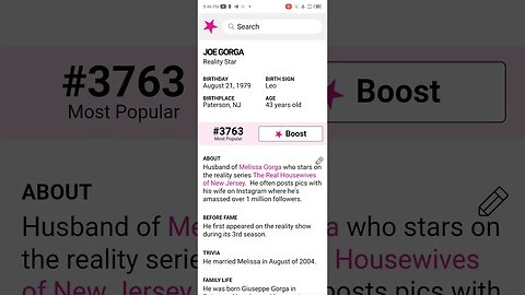 HAPPY 43 BIRTHDAY JOE GORGA REALITY STAR