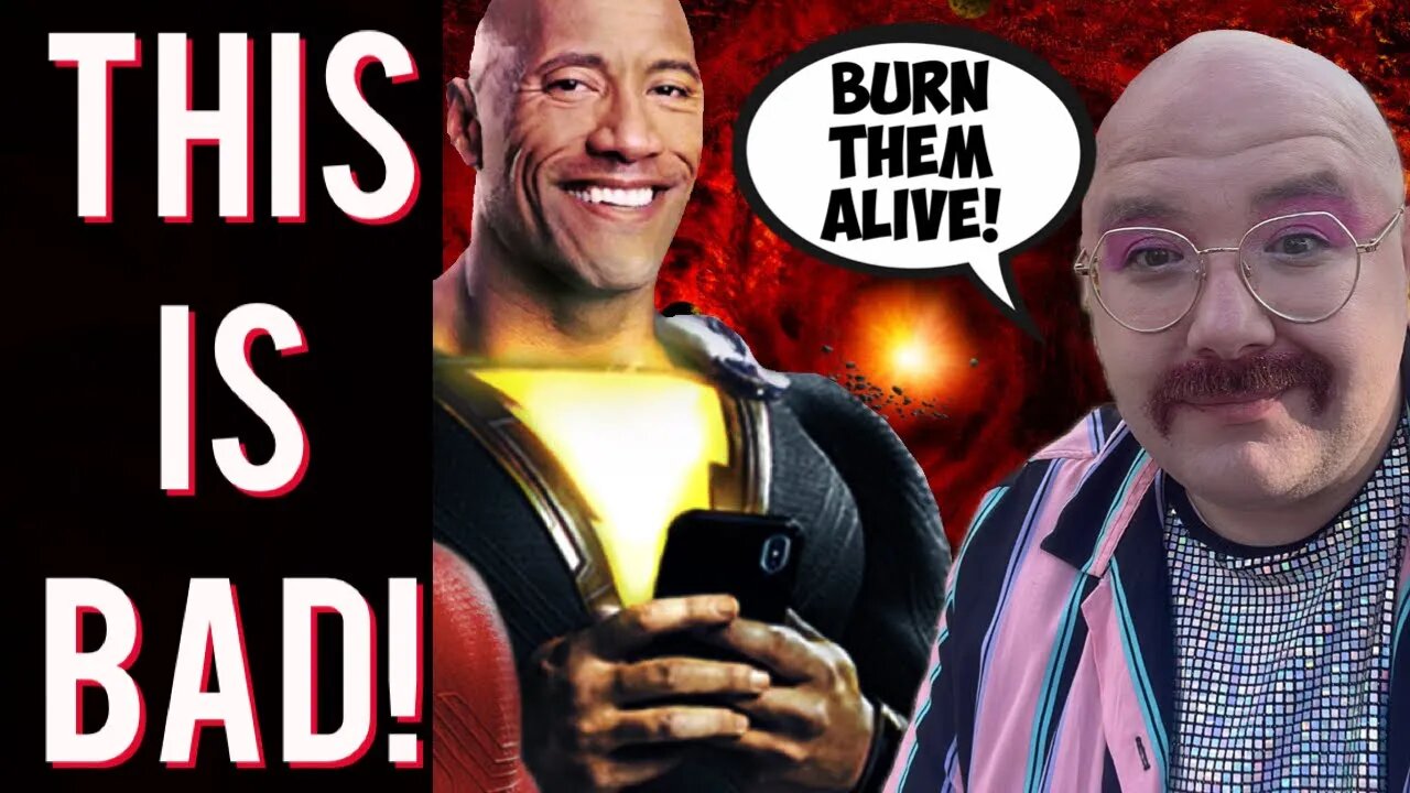 Black Adam flip flops! Comic creator threatens to BURN down hotel over wrong think!