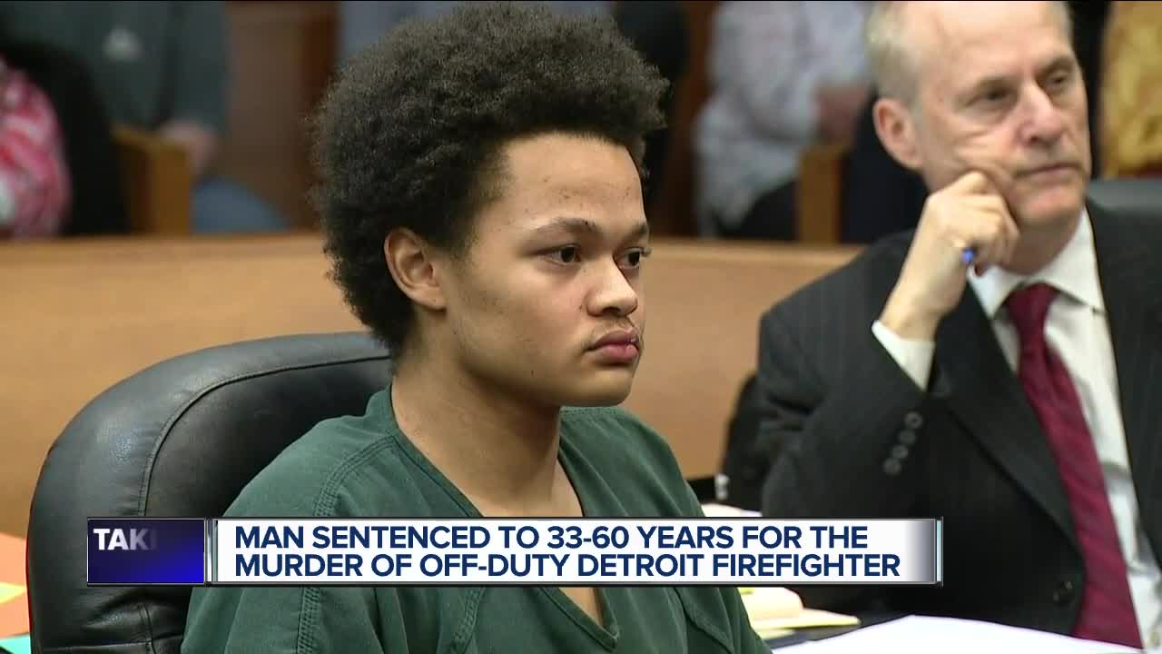 Man sentenced to 33-60 years in prison for murder of Detroit firefighter