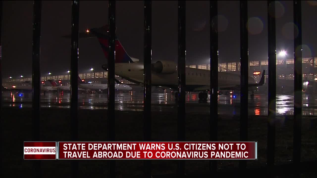 State Department warns US citizens not to travel abroad due to coronavirus pandemic